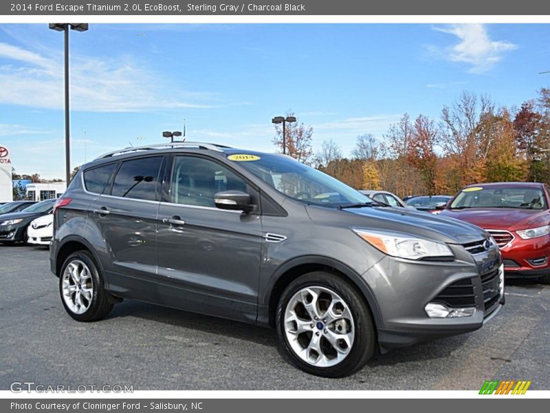 Sterling Gray / Charcoal Black 2014 Ford Escape Titanium 2.0L EcoBoost