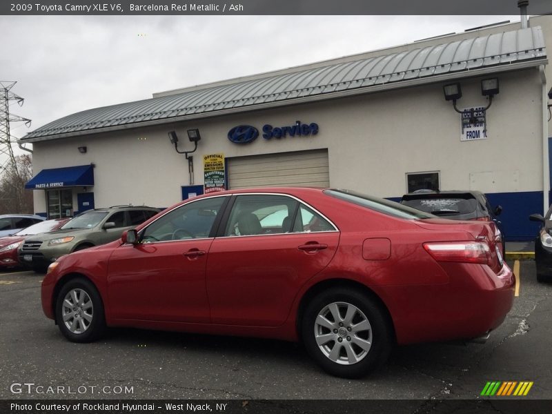 Barcelona Red Metallic / Ash 2009 Toyota Camry XLE V6