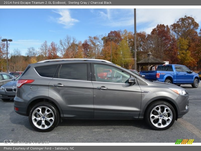 Sterling Gray / Charcoal Black 2014 Ford Escape Titanium 2.0L EcoBoost
