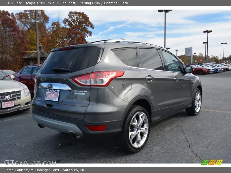 Sterling Gray / Charcoal Black 2014 Ford Escape Titanium 2.0L EcoBoost