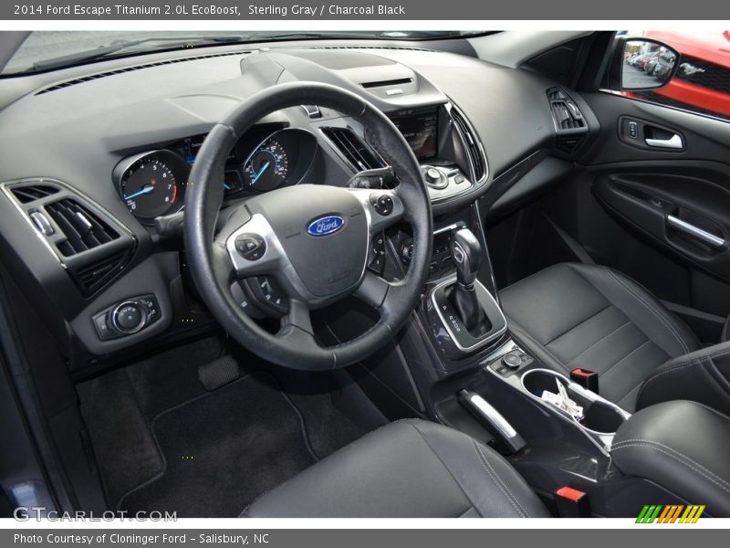 Sterling Gray / Charcoal Black 2014 Ford Escape Titanium 2.0L EcoBoost
