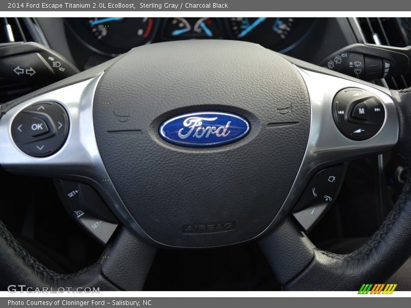 Sterling Gray / Charcoal Black 2014 Ford Escape Titanium 2.0L EcoBoost