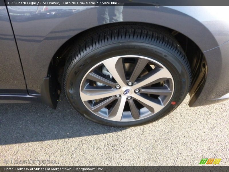 Carbide Gray Metallic / Slate Black 2017 Subaru Legacy 2.5i Limited