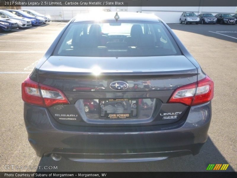Carbide Gray Metallic / Slate Black 2017 Subaru Legacy 2.5i Limited