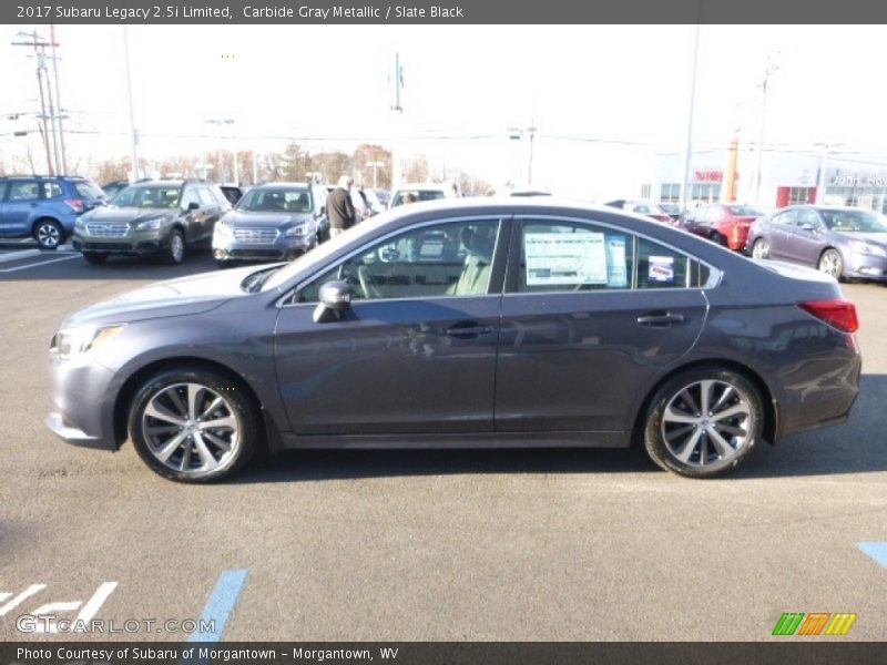 Carbide Gray Metallic / Slate Black 2017 Subaru Legacy 2.5i Limited