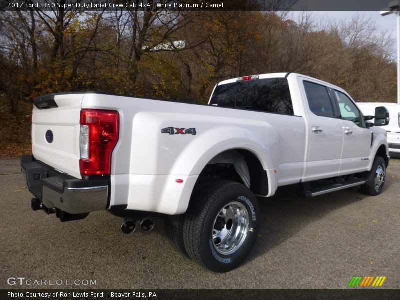 White Platinum / Camel 2017 Ford F350 Super Duty Lariat Crew Cab 4x4