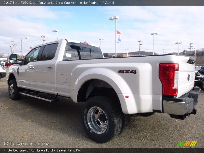 White Platinum / Camel 2017 Ford F350 Super Duty Lariat Crew Cab 4x4