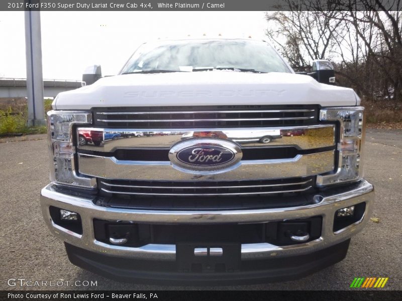 White Platinum / Camel 2017 Ford F350 Super Duty Lariat Crew Cab 4x4