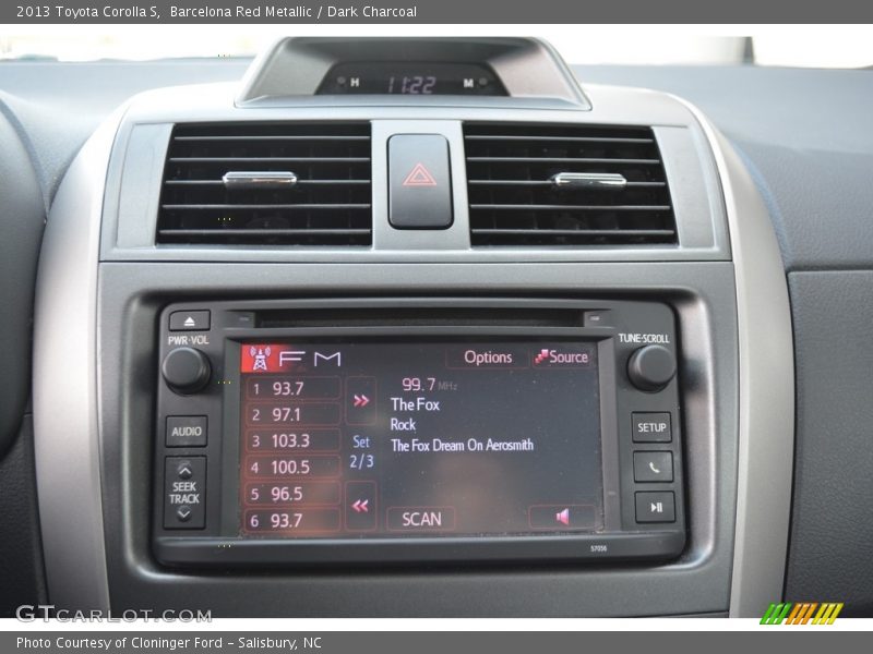 Barcelona Red Metallic / Dark Charcoal 2013 Toyota Corolla S