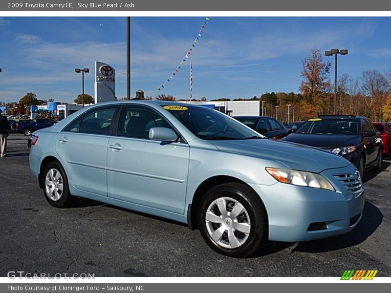 Sky Blue Pearl / Ash 2009 Toyota Camry LE