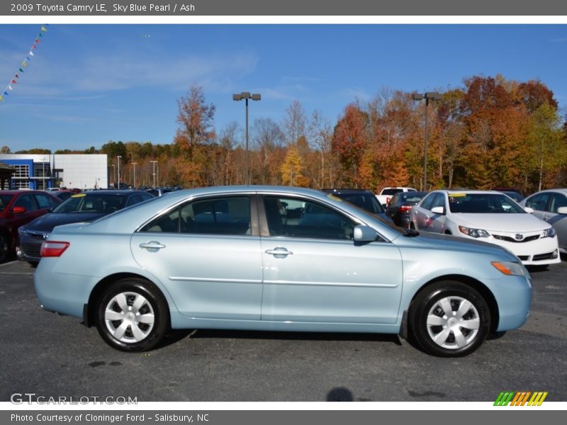 Sky Blue Pearl / Ash 2009 Toyota Camry LE