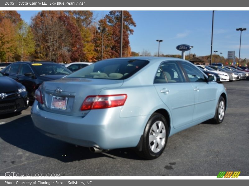 Sky Blue Pearl / Ash 2009 Toyota Camry LE