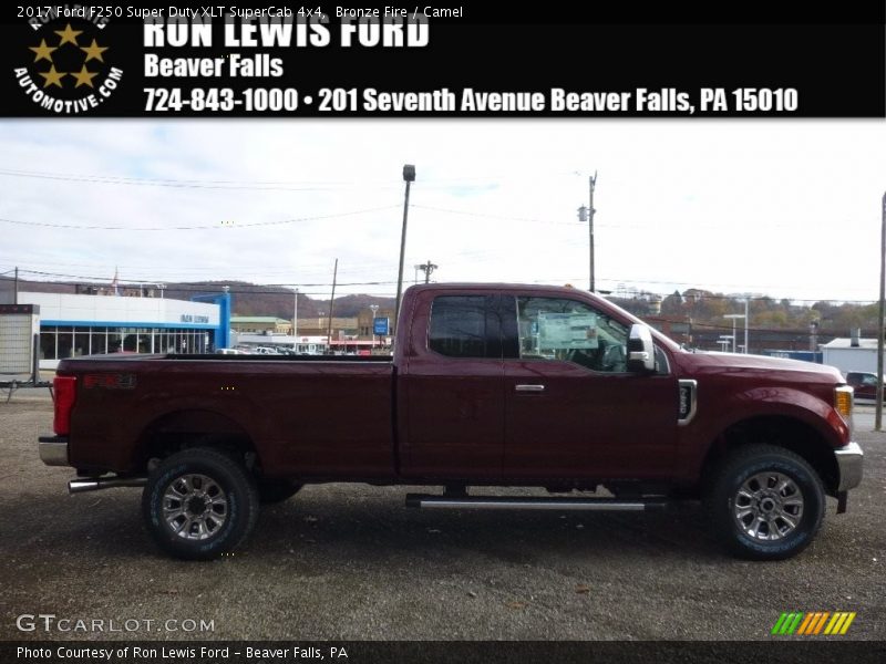 Bronze Fire / Camel 2017 Ford F250 Super Duty XLT SuperCab 4x4