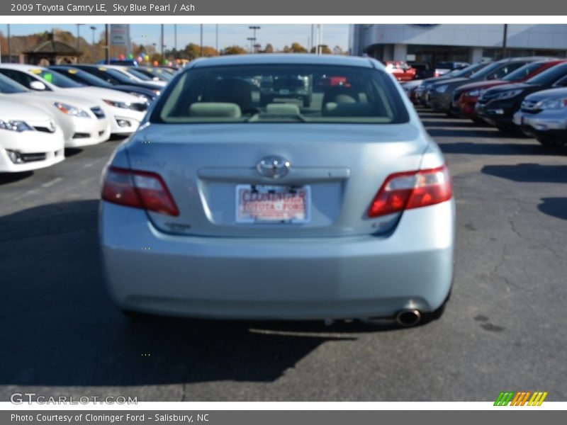 Sky Blue Pearl / Ash 2009 Toyota Camry LE
