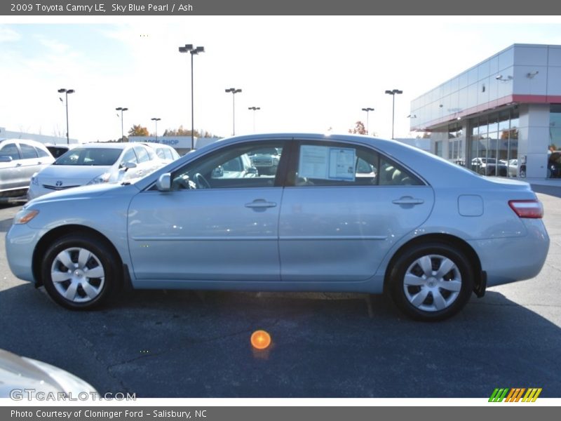 Sky Blue Pearl / Ash 2009 Toyota Camry LE