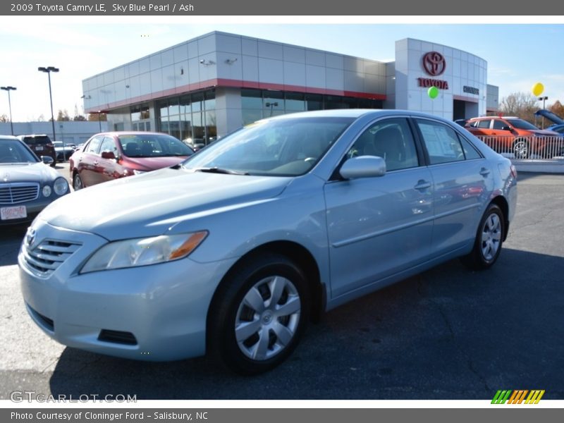 Sky Blue Pearl / Ash 2009 Toyota Camry LE