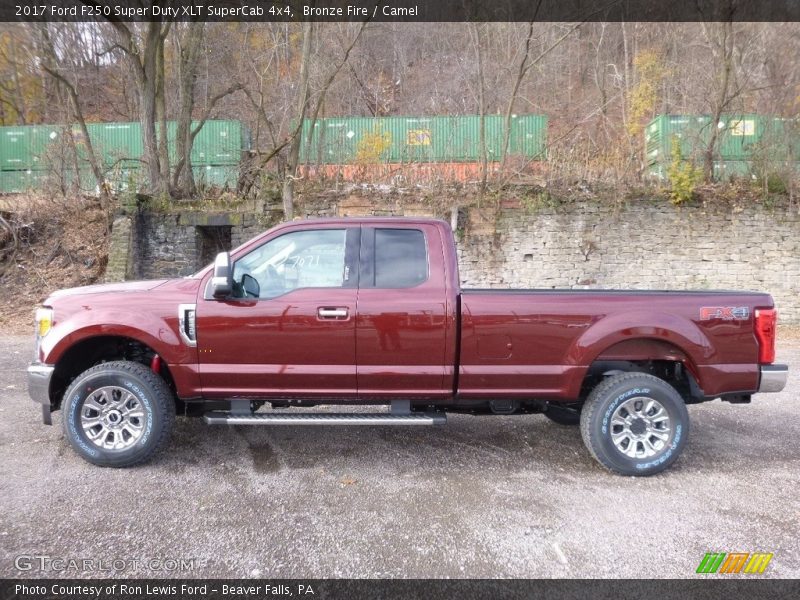 Bronze Fire / Camel 2017 Ford F250 Super Duty XLT SuperCab 4x4