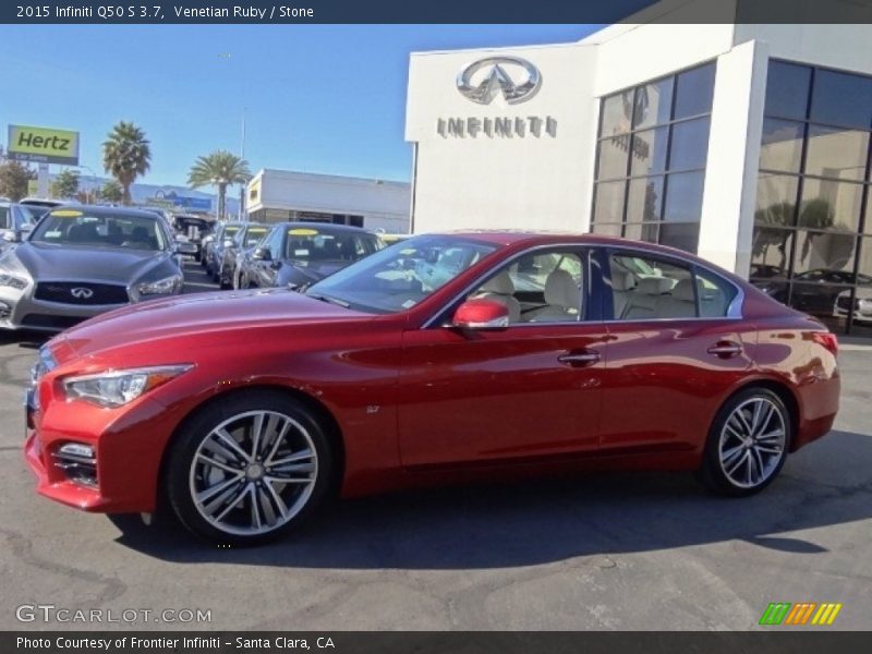 Venetian Ruby / Stone 2015 Infiniti Q50 S 3.7