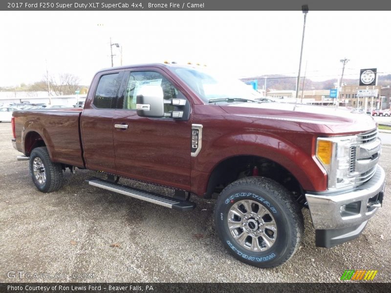 Bronze Fire / Camel 2017 Ford F250 Super Duty XLT SuperCab 4x4