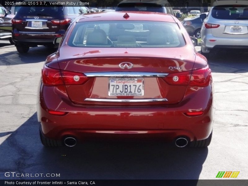 Venetian Ruby / Stone 2015 Infiniti Q50 S 3.7