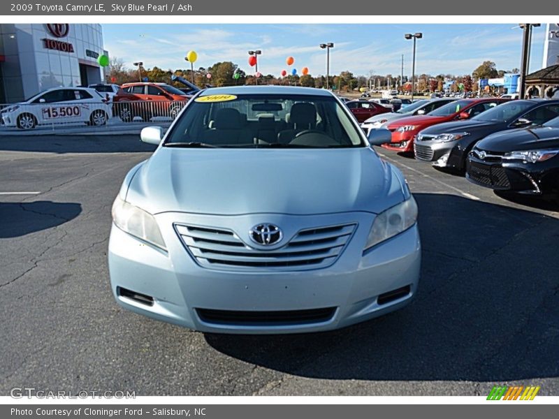 Sky Blue Pearl / Ash 2009 Toyota Camry LE