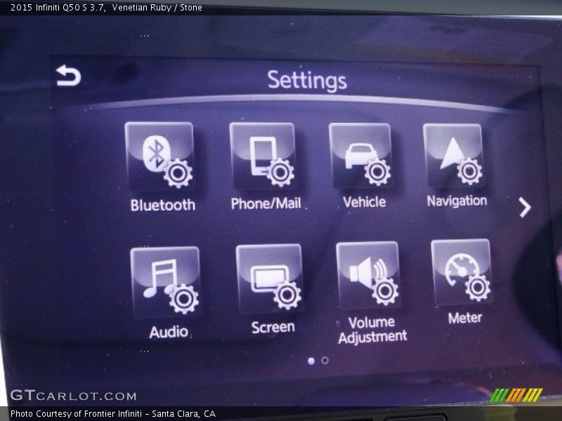 Venetian Ruby / Stone 2015 Infiniti Q50 S 3.7