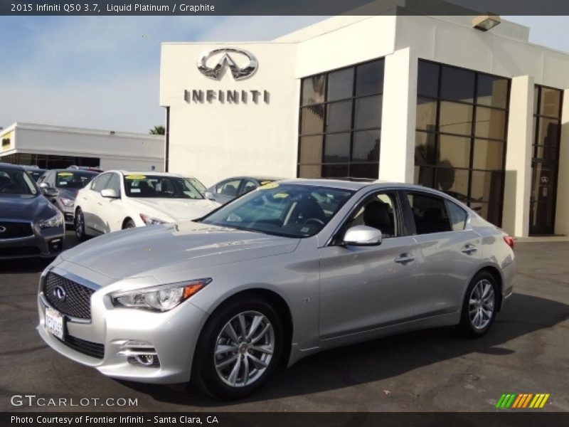 Liquid Platinum / Graphite 2015 Infiniti Q50 3.7