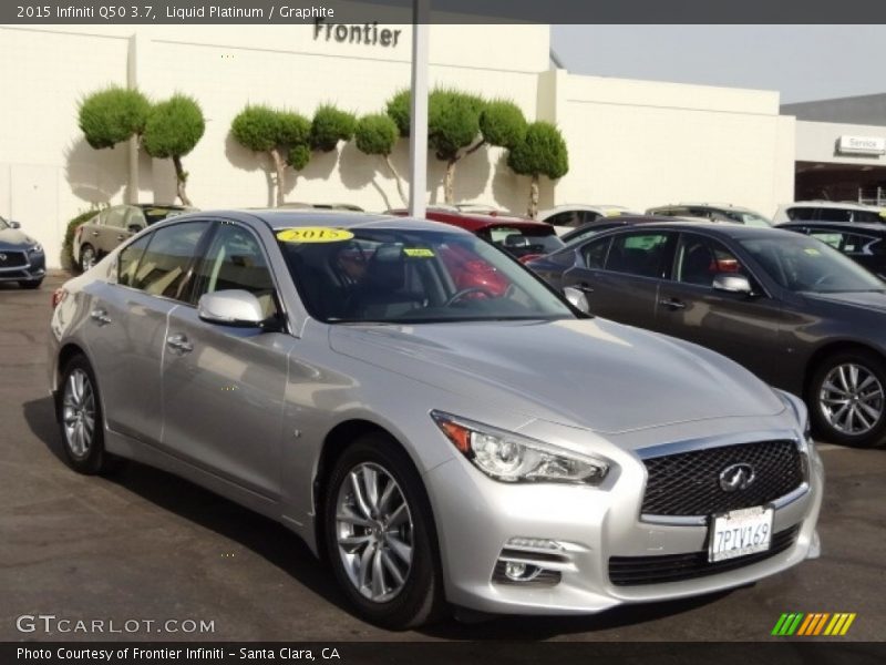 Liquid Platinum / Graphite 2015 Infiniti Q50 3.7