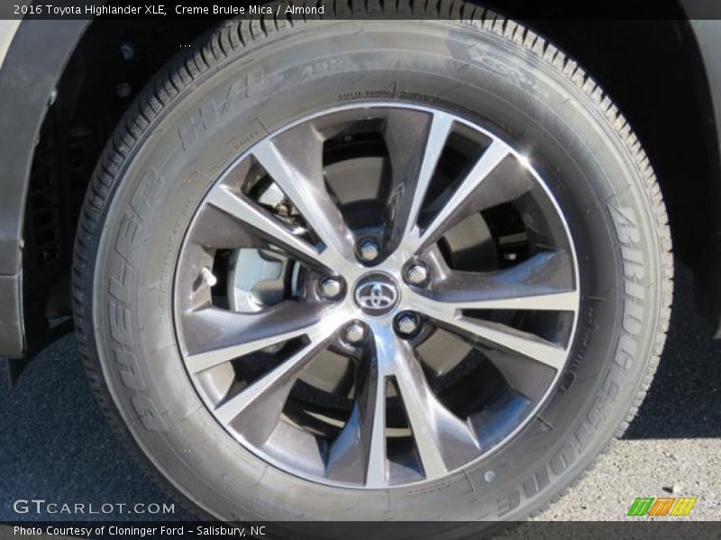 Creme Brulee Mica / Almond 2016 Toyota Highlander XLE