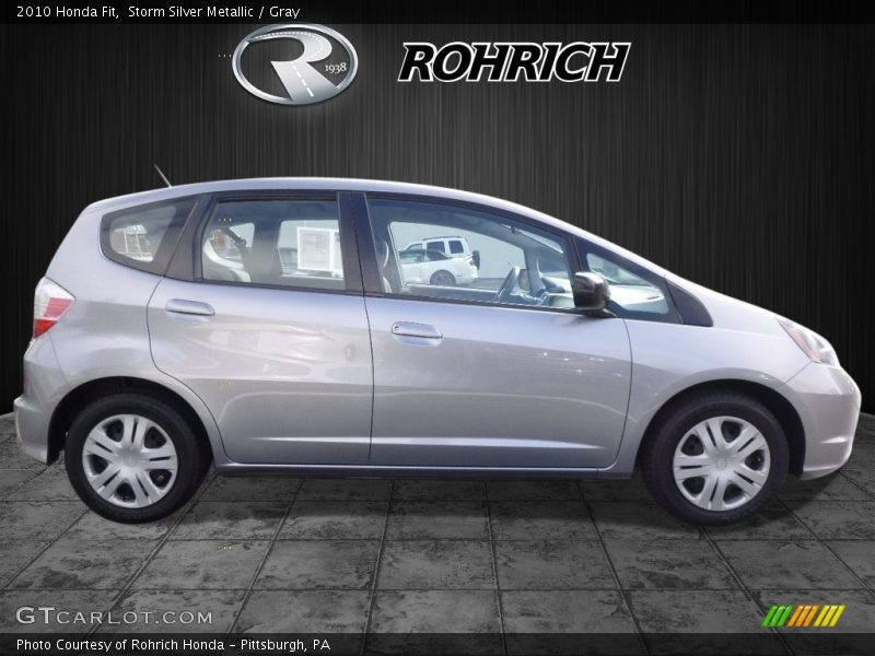 Storm Silver Metallic / Gray 2010 Honda Fit