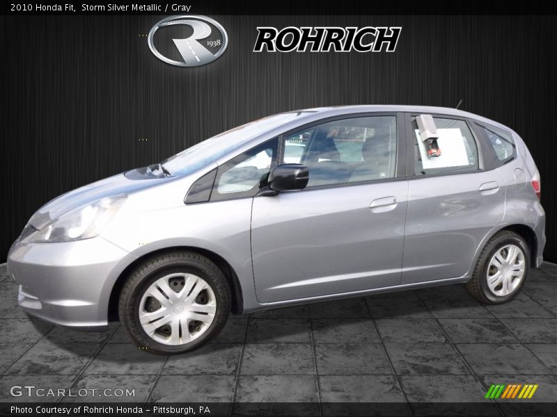 Storm Silver Metallic / Gray 2010 Honda Fit