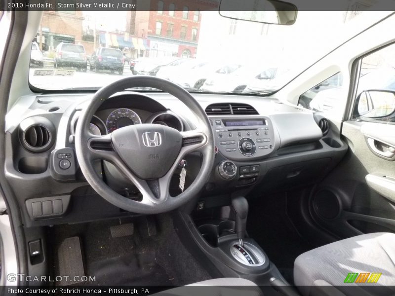 Storm Silver Metallic / Gray 2010 Honda Fit