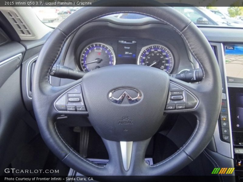 Liquid Platinum / Graphite 2015 Infiniti Q50 3.7