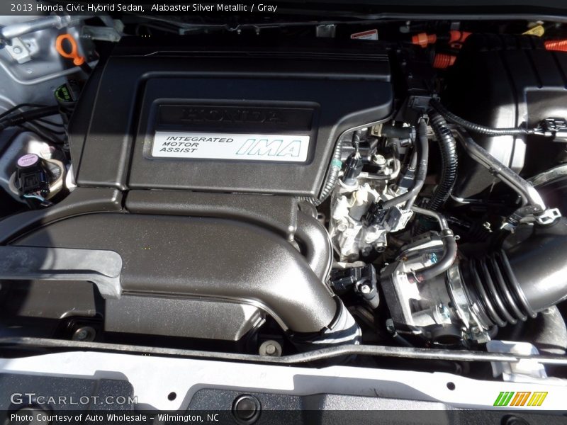 Alabaster Silver Metallic / Gray 2013 Honda Civic Hybrid Sedan