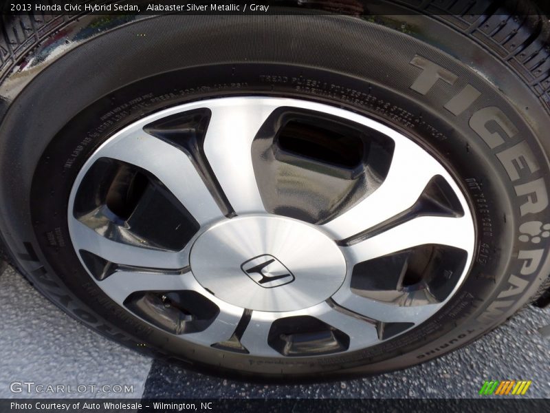 Alabaster Silver Metallic / Gray 2013 Honda Civic Hybrid Sedan