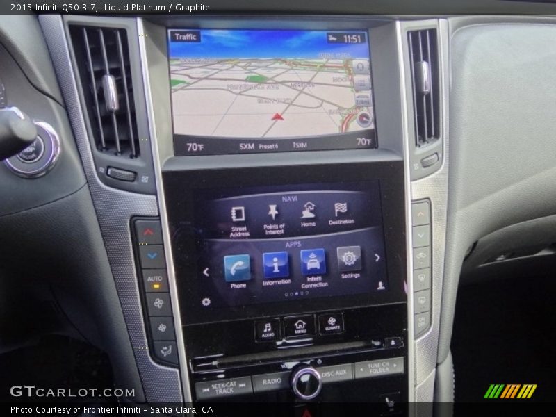 Liquid Platinum / Graphite 2015 Infiniti Q50 3.7