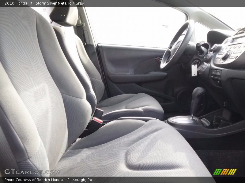 Storm Silver Metallic / Gray 2010 Honda Fit