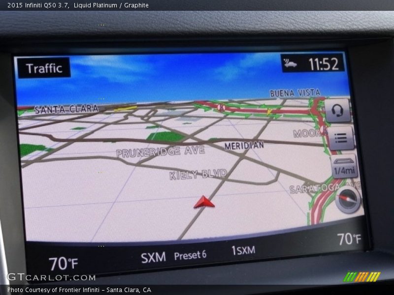 Liquid Platinum / Graphite 2015 Infiniti Q50 3.7