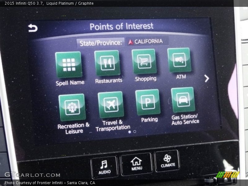 Liquid Platinum / Graphite 2015 Infiniti Q50 3.7