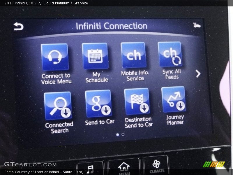 Liquid Platinum / Graphite 2015 Infiniti Q50 3.7