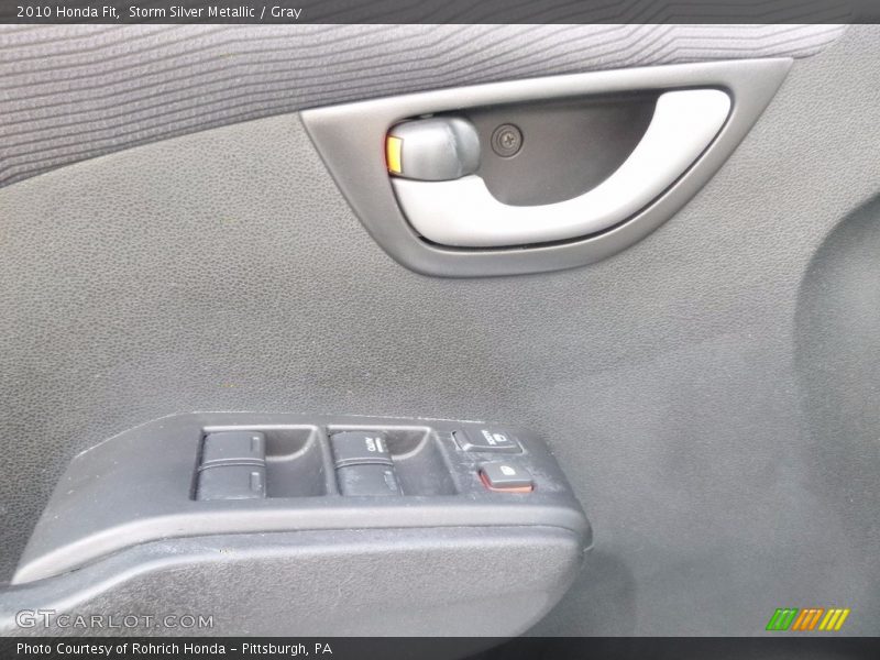 Storm Silver Metallic / Gray 2010 Honda Fit