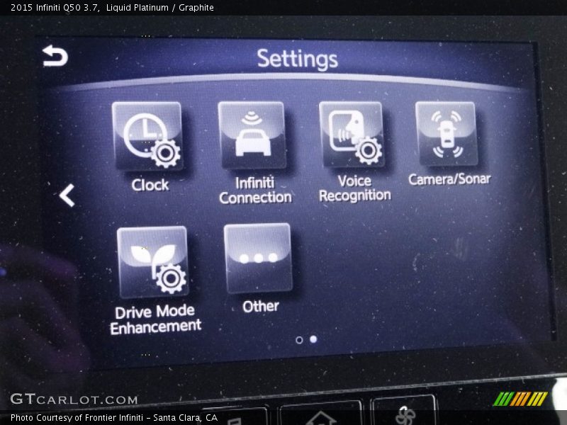 Liquid Platinum / Graphite 2015 Infiniti Q50 3.7