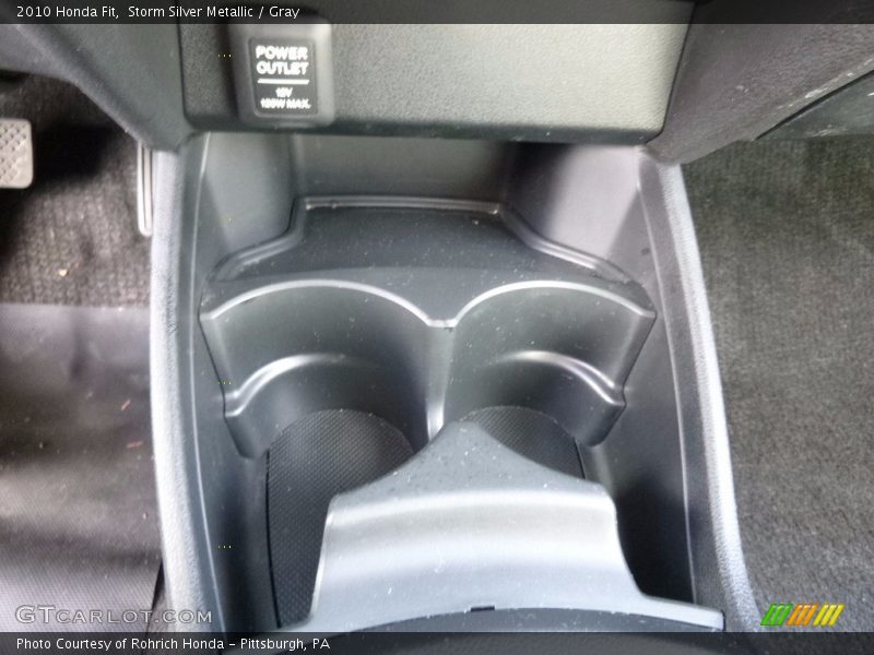 Storm Silver Metallic / Gray 2010 Honda Fit