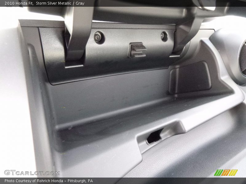 Storm Silver Metallic / Gray 2010 Honda Fit