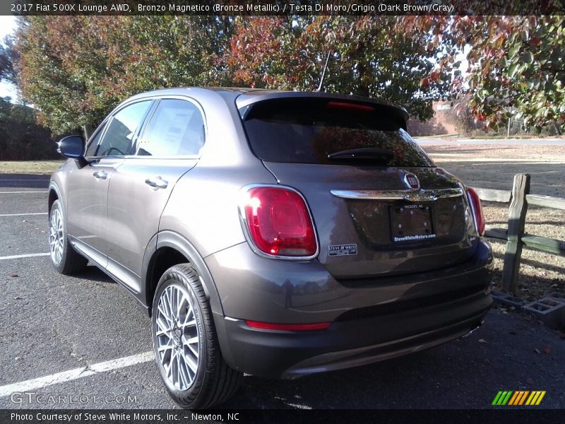 Bronzo Magnetico (Bronze Metallic) / Testa Di Moro/Grigio (Dark Brown/Gray) 2017 Fiat 500X Lounge AWD