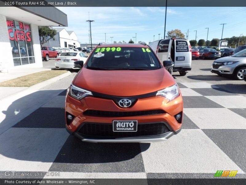 Hot Lava / Black 2016 Toyota RAV4 SE