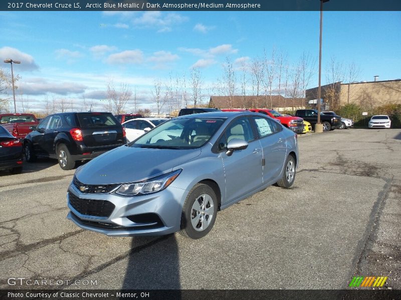 Arctic Blue Metallic / Dark Atmosphere/Medium Atmosphere 2017 Chevrolet Cruze LS