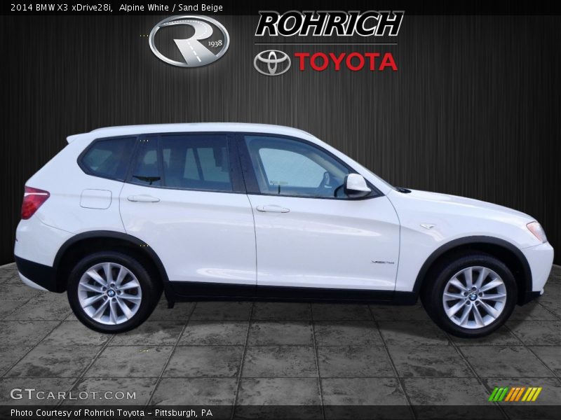 Alpine White / Sand Beige 2014 BMW X3 xDrive28i