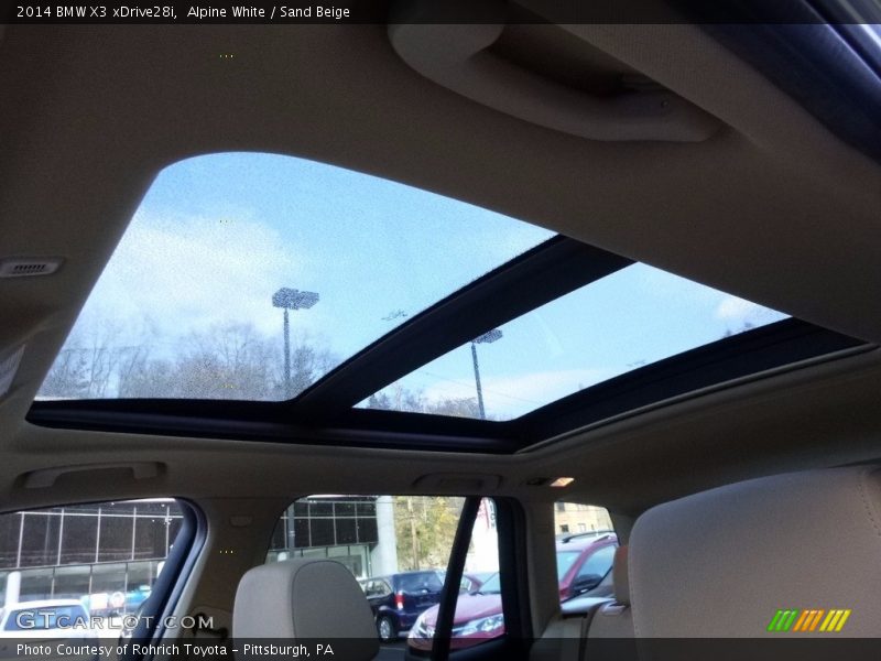 Alpine White / Sand Beige 2014 BMW X3 xDrive28i