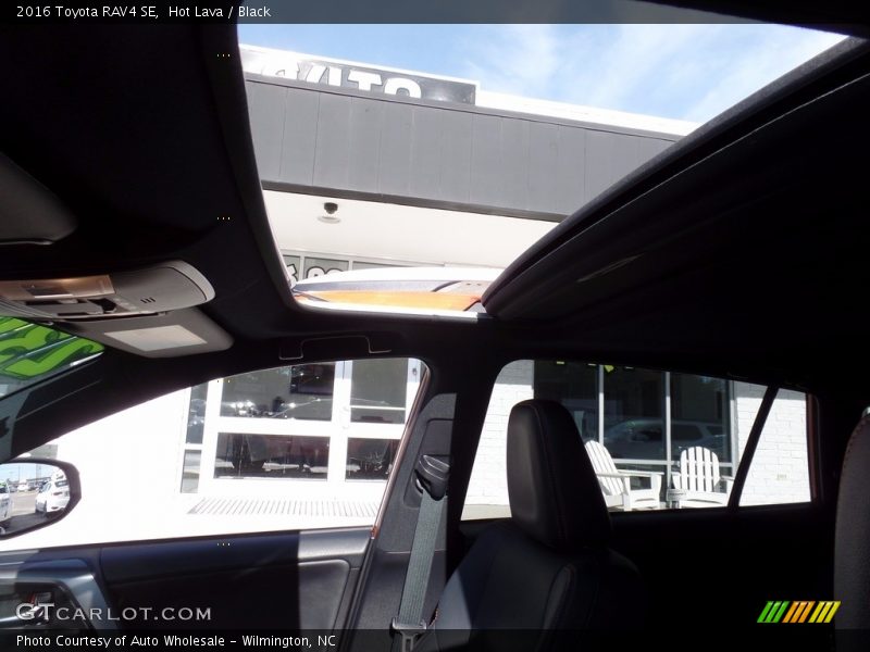 Hot Lava / Black 2016 Toyota RAV4 SE